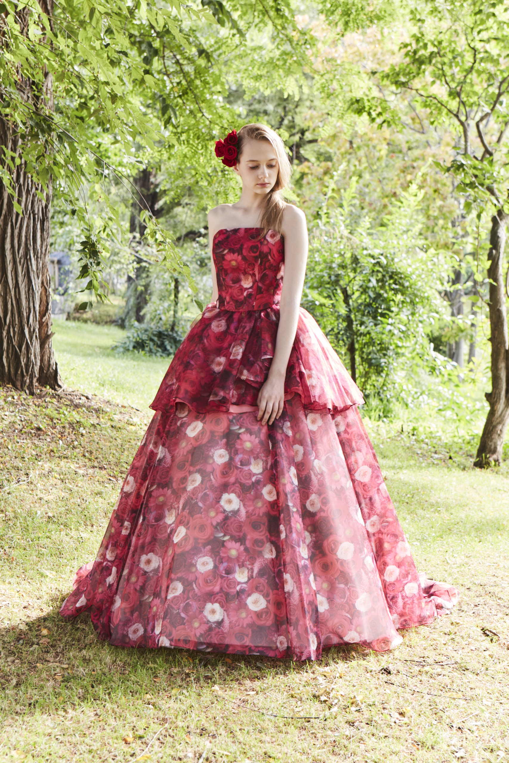 唯一無二のオリジナルドレス【BIBIクチュール・FLOWER DRESS－冬